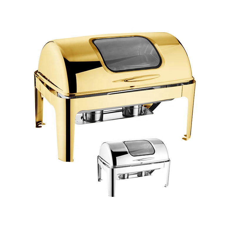 Kitchen Appliances Set - 고급 직사각형 롤탑 스테인리스 스틸 뷔페용
