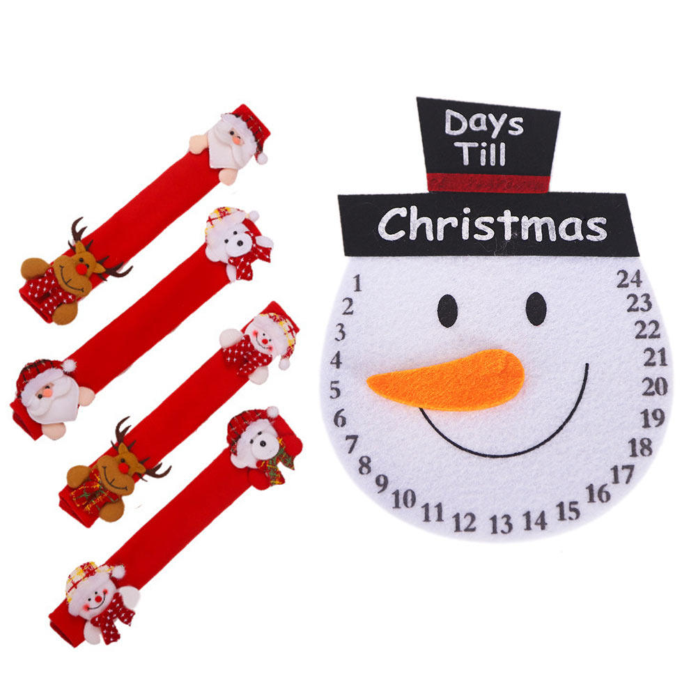 Kitchen Appliances For.Xmas - 1세트 크리스마스 손잡이 커버 부드럽고 편안한