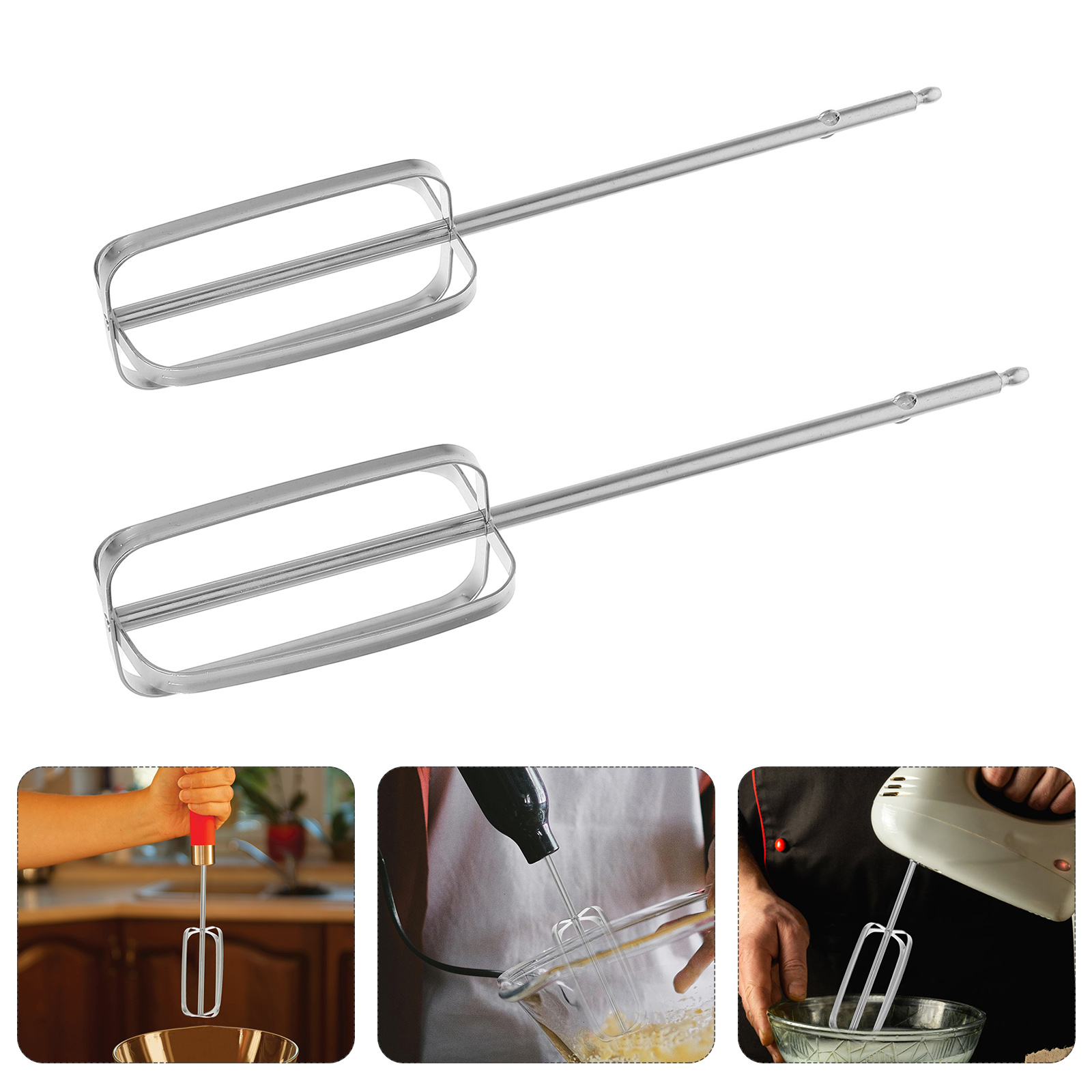 Kitchen Appliances B&Q - 2 Pcs 스테인레스 스틸 핸드 믹서