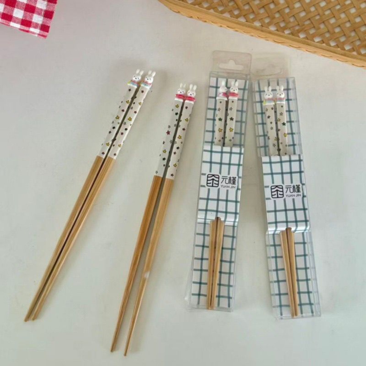 귀여운 미피 토끼 젓가락 귀여운 만화 미피 토끼 별 무 - Kitchen Appliances Set 리뷰 및 가격