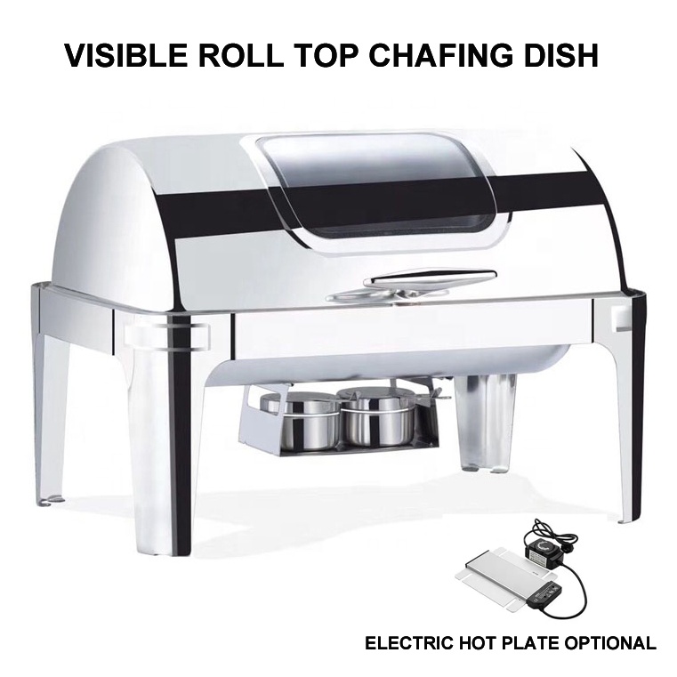고급 직사각형 롤탑 스테인리스 스틸 뷔페용 보온 용기  - Kitchen Appliances Set 리뷰 및 가격