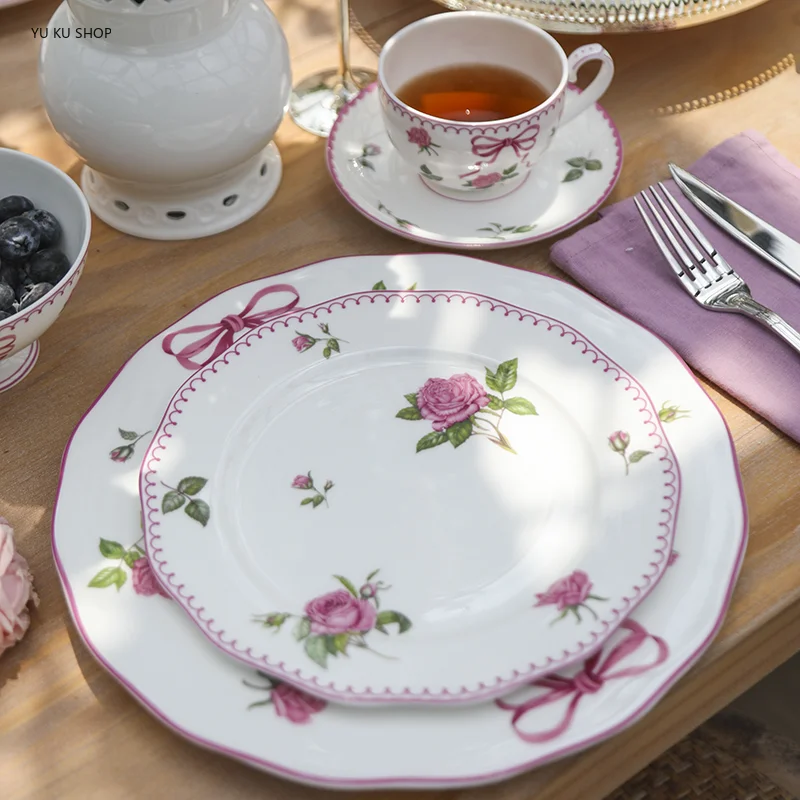 프렌치 로즈 커트레이 본 차이나 볼 컵, 세라믹 디저트 - Kitchen Appliances Set 리뷰 및 가격