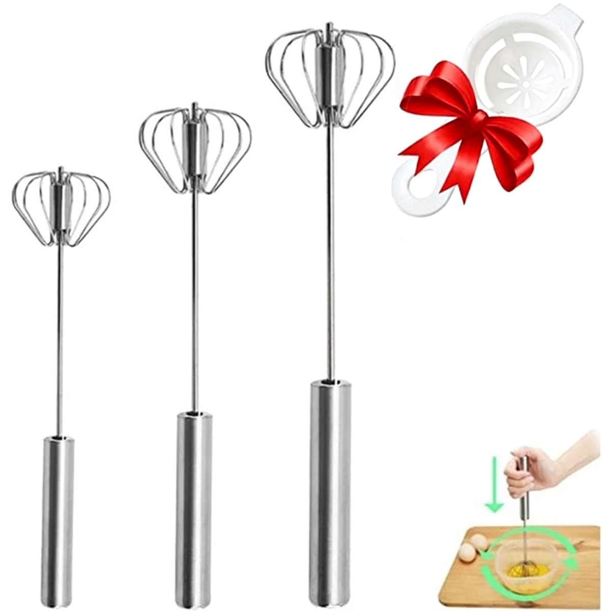 1/3pcs 스테인레스 스틸 계란 거품기 간편한 계란  - Kitchen Appliances B&Q 리뷰 및 가격