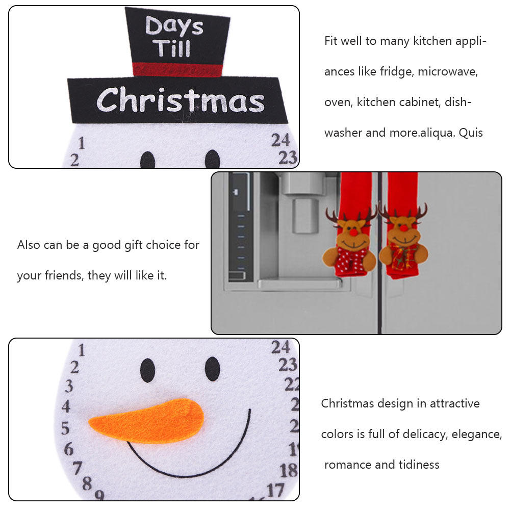 1세트 크리스마스 손잡이 커버 부드럽고 편안한 소재 전 - Kitchen Appliances For.Xmas 리뷰 및 가격