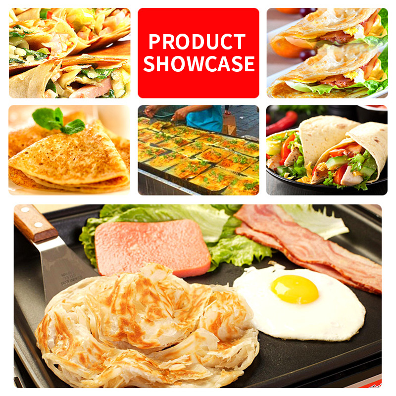 수동 회전식 전기 팬케이크 그릴, 전통 중국식 팬케이크 - Electric Griddle Pancake 리뷰 및 가격