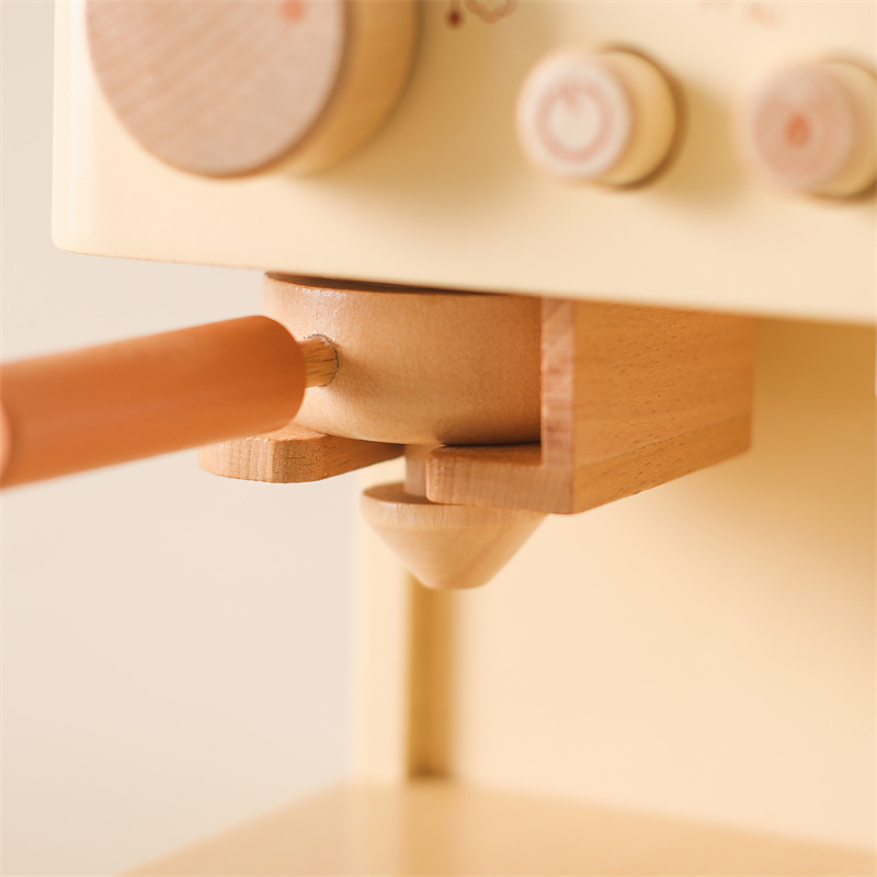 어린이 나무 몬테소리 장난감 세트 어린이 커피 기계 주 - Kitchen Appliances Set 리뷰 및 가격